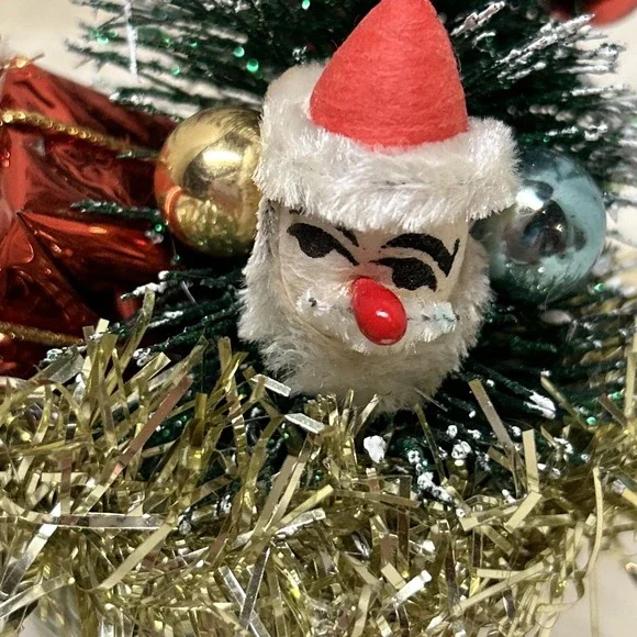 Retro Christmas‎ Kitschy Boot Vintage Santa  Assemblage Display Vintage Decor - Picture 7 of 9